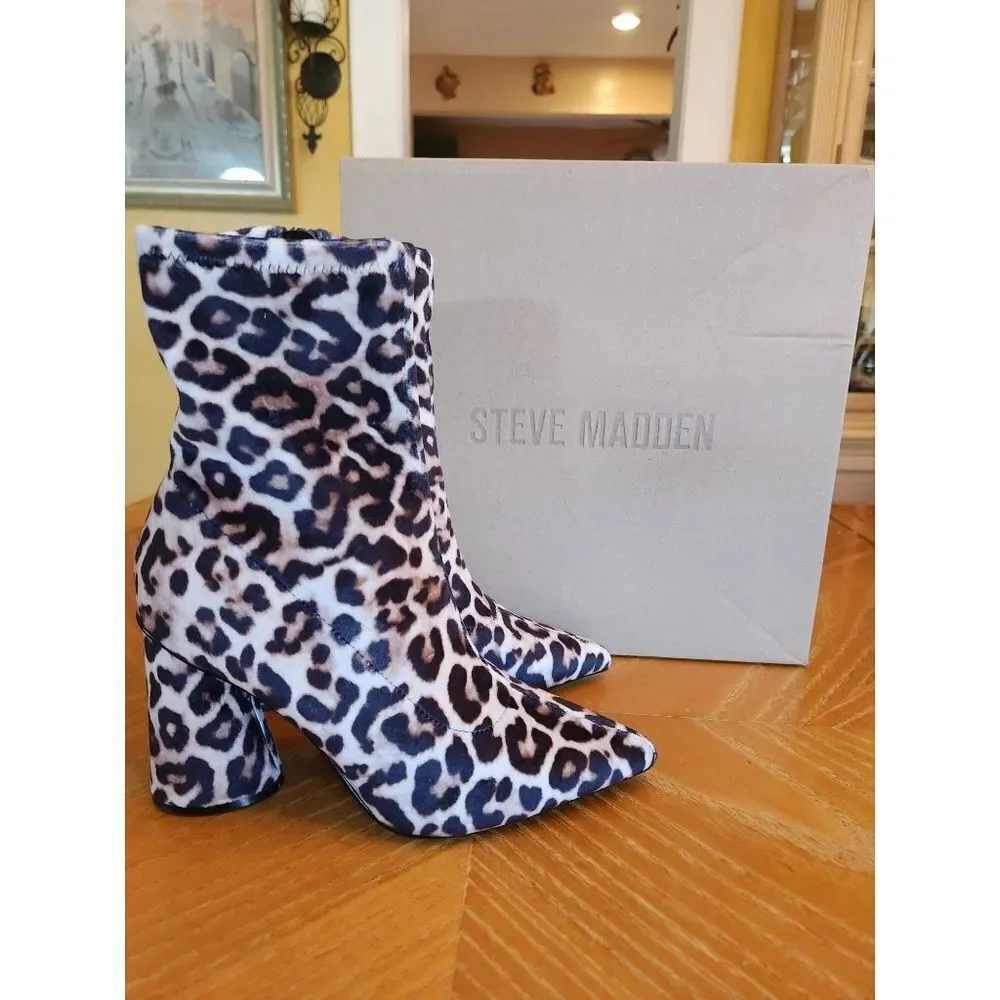 Steve Madden Valyant animal print boots size 7